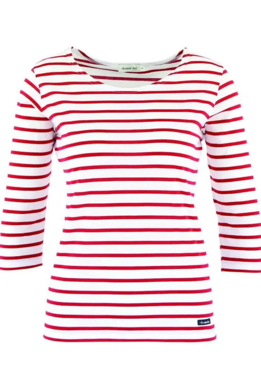 Armor lux AM225 - Marinière Femme Cap Coz Col Bateau