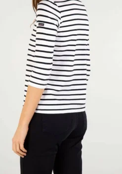 Armor lux AM225 - Marinière Femme Cap Coz Col Bateau