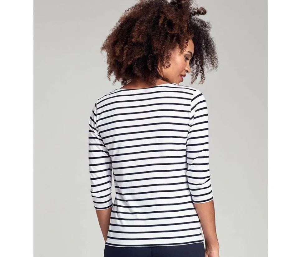 Armor lux AM225 - Marinière Femme Cap Coz Col Bateau