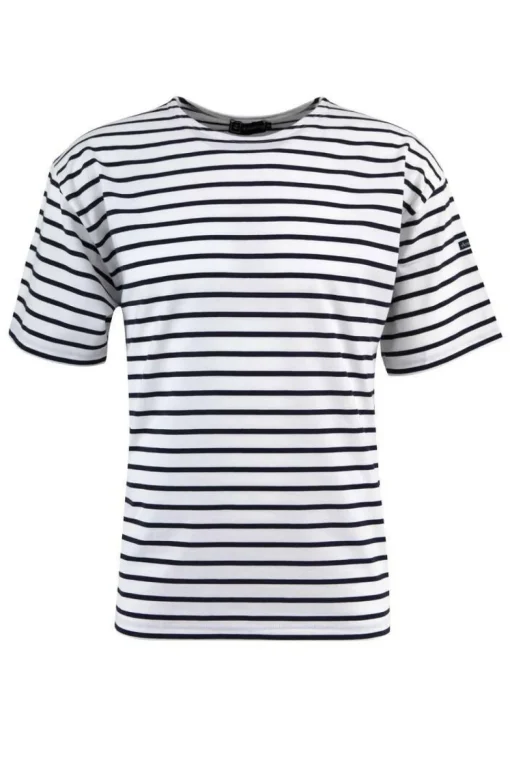 Armor lux AM100 - Marinière Homme Légère Manches Courtes Col Bateau
