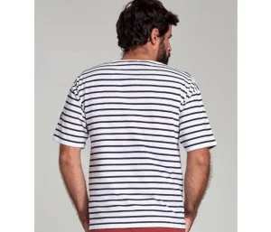 Armor lux AM100 - Marinière Homme Légère Manches Courtes Col Bateau