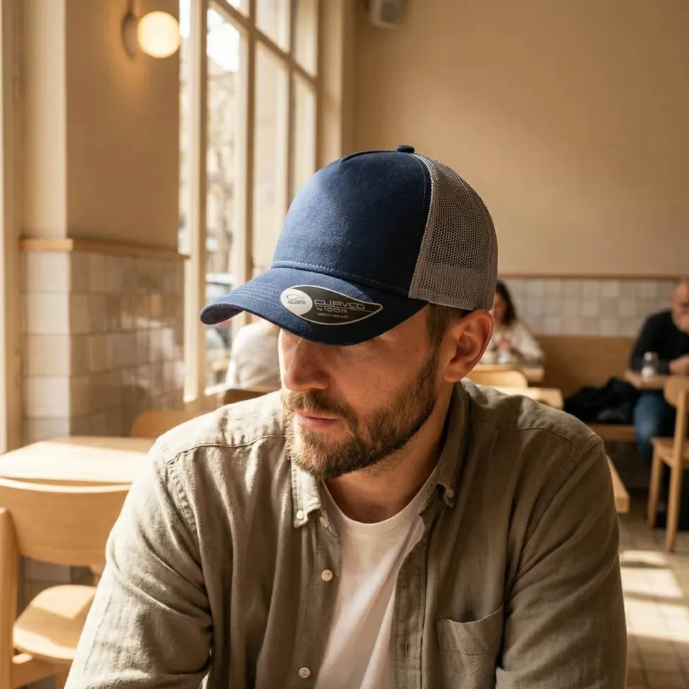 Atlantis AT085 - Casquette 5 Panneaux Trucker en Coton
