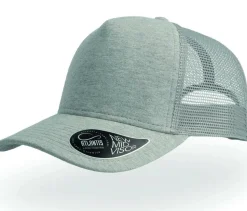 Atlantis AT083 - Casquette 5 Panneaux Visière en Jersey