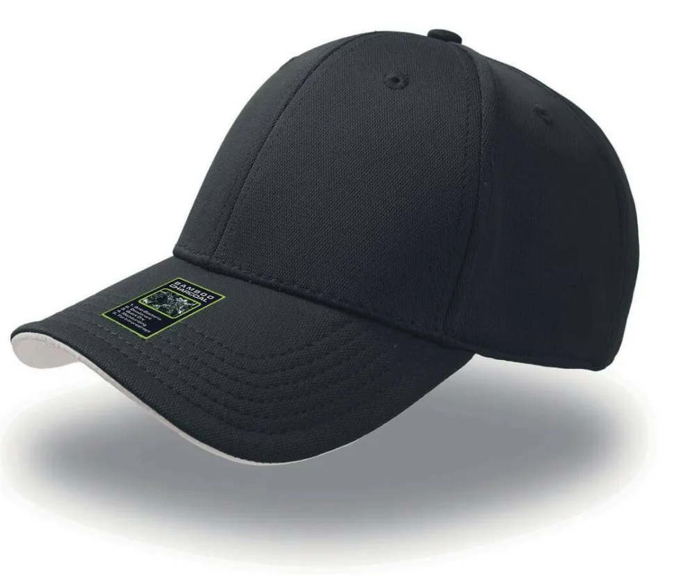 Atlantis AT064 - Casquette 6 pans en mélange bambou/polyester