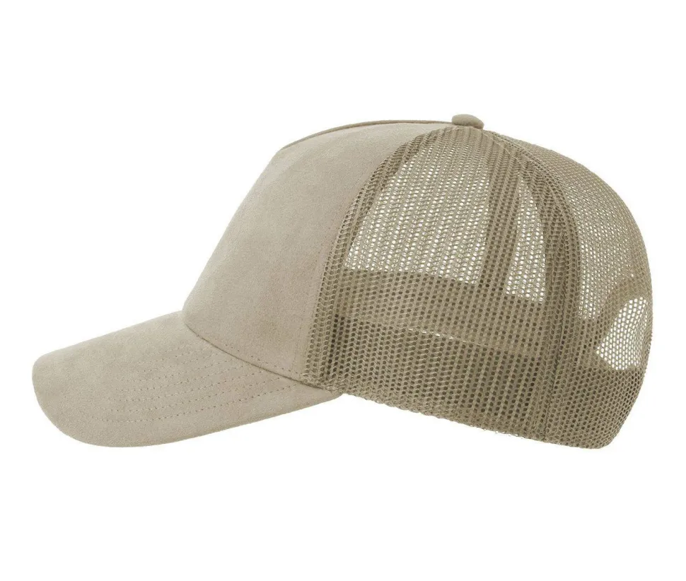 ATLANTIS HEADWEAR AT277 - Casquette style trucker en faux daim