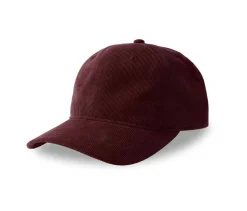ATLANTIS HEADWEAR AT242 - Casquette 6 pans mid visor corduroy recyclé