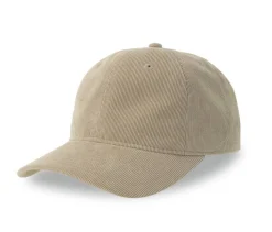 ATLANTIS HEADWEAR AT242 - Casquette 6 pans mid visor corduroy recyclé