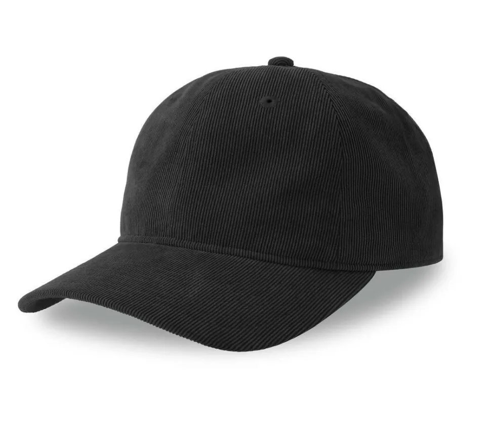 ATLANTIS HEADWEAR AT242 - Casquette 6 pans mid visor corduroy recyclé