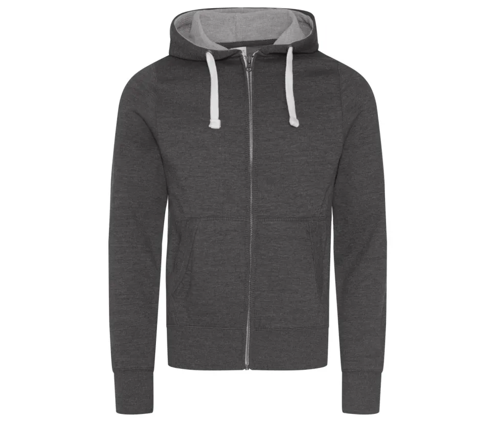 AWDIS JH052 - Sweat à Capuche Zippé Résistant et Confortable