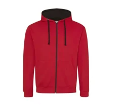 AWDIS JH053 - Sweat capuche zippé contrasté