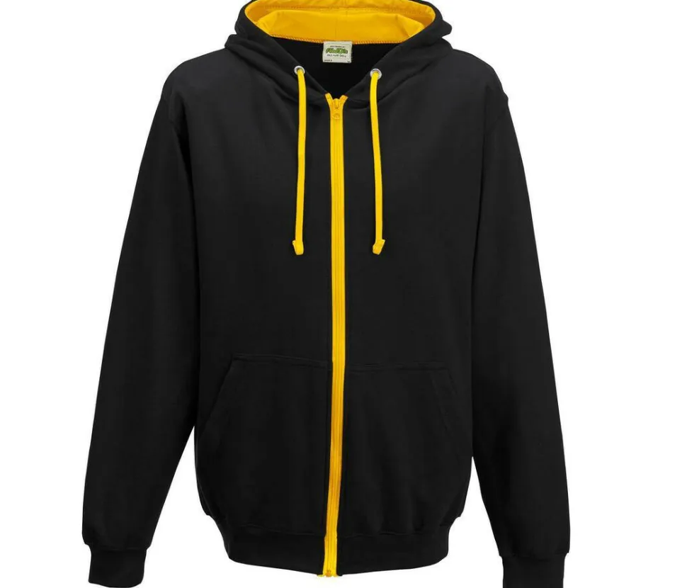 AWDIS JH053 - Sweat capuche zippé contrasté