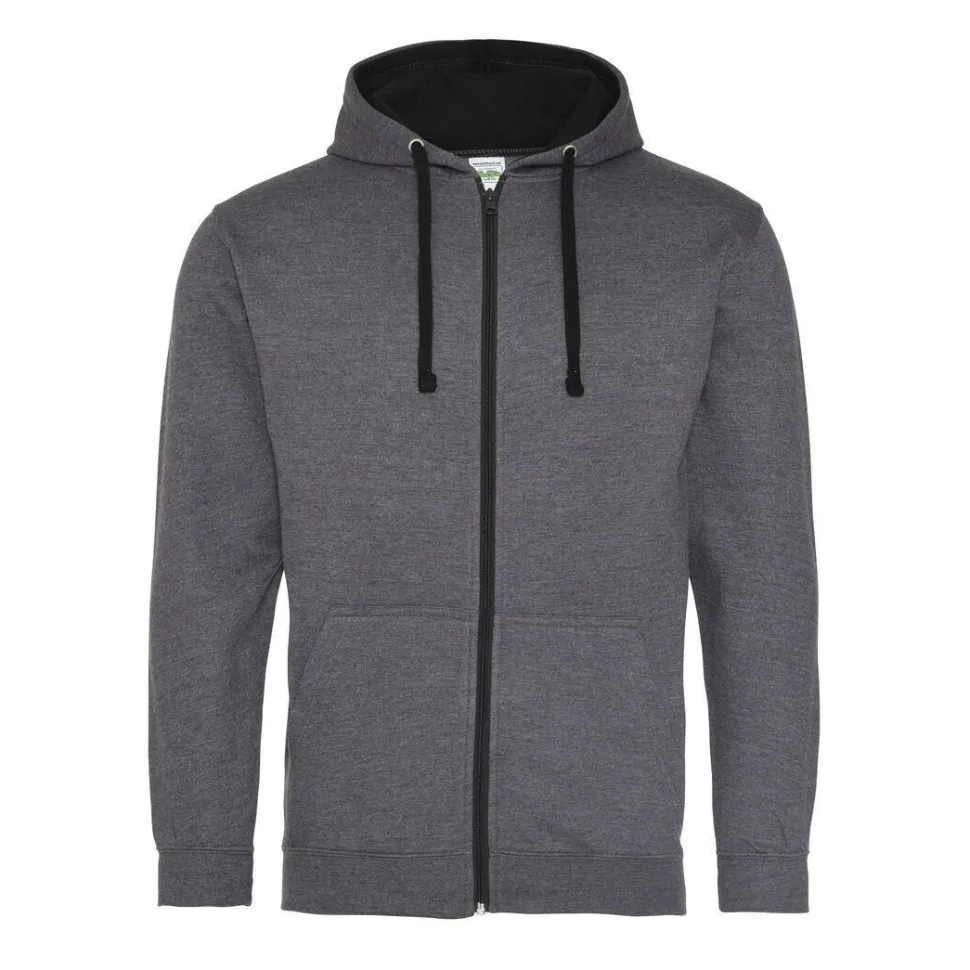 AWDIS JH053 - Sweat capuche zippé contrasté
