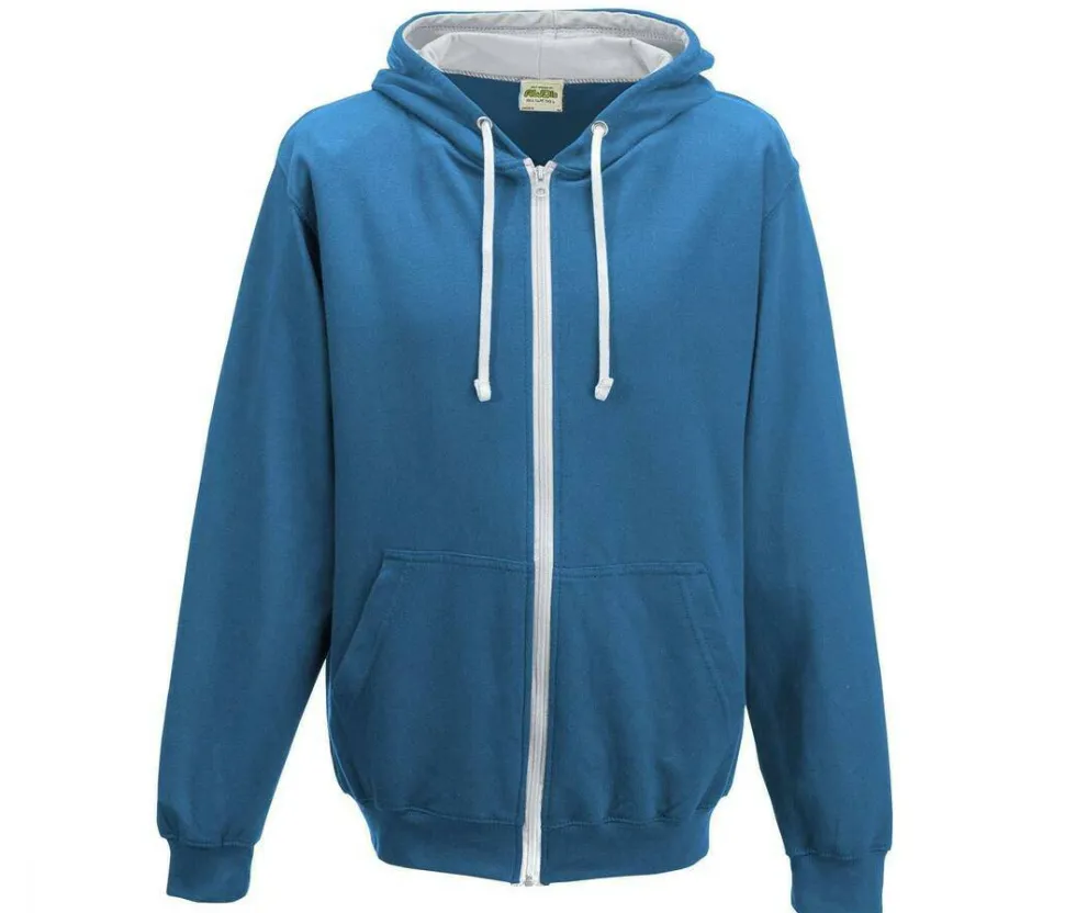 AWDIS JH053 - Sweat capuche zippé contrasté