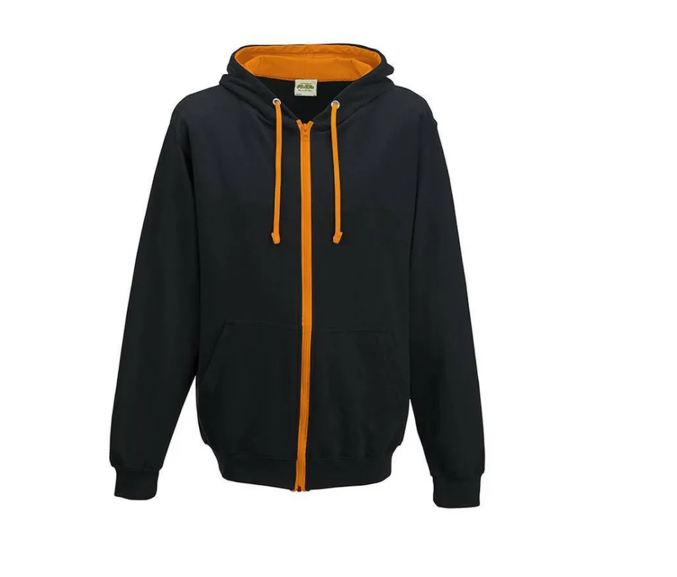 AWDIS JH053 - Sweat capuche zippé contrasté