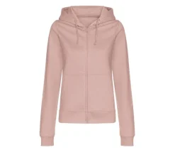 AWDIS JH050F - Hoodie Zippé Confort Femme en Coton Doux