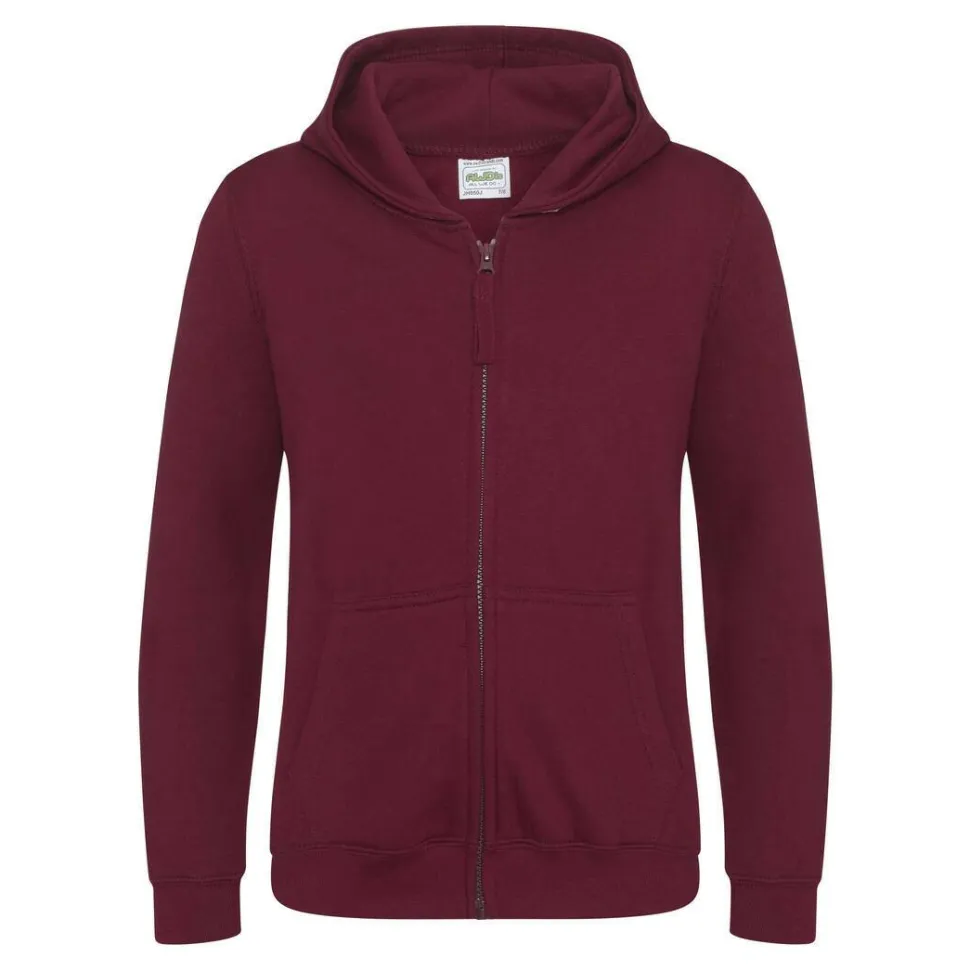 AWDIS JH050J - Sweat à Capuche avec Zip Invisible et Doublure