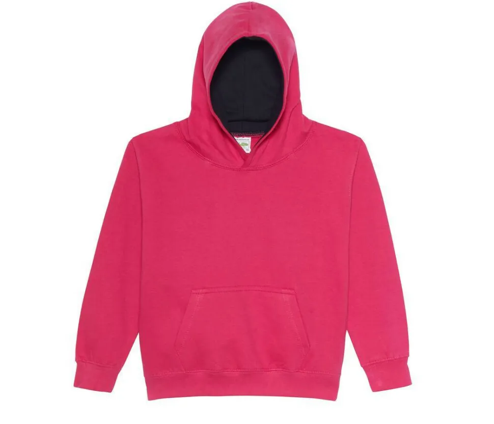 AWDIS JH03J - Sweat enfant capuche contrastée