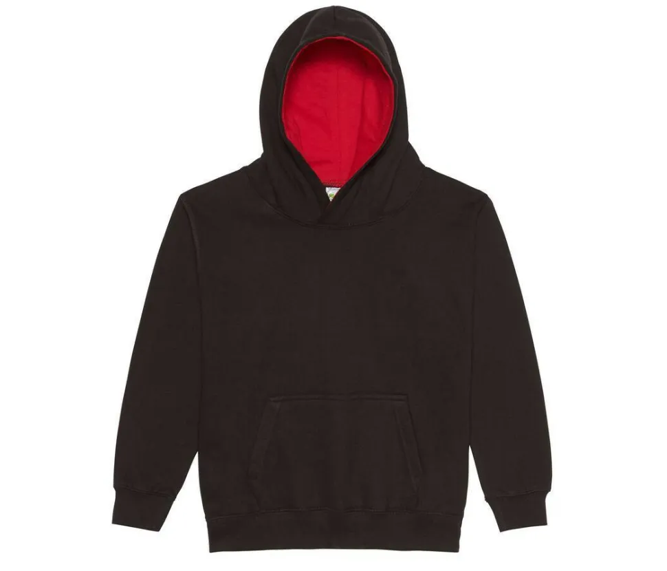 AWDIS JH03J - Sweat enfant capuche contrastée