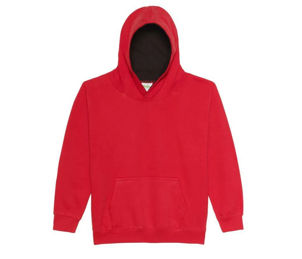 AWDIS JH03J - Sweat enfant capuche contrastée