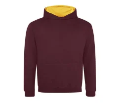 AWDIS JH03J - Sweat enfant capuche contrastée