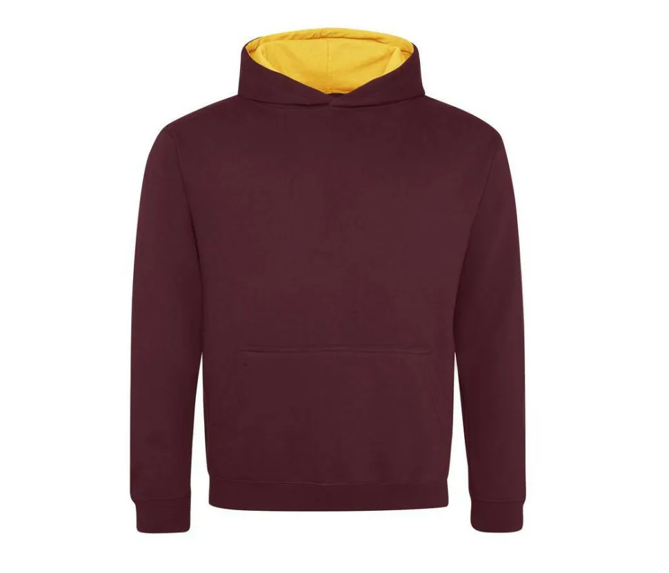 AWDIS JH03J - Sweat enfant capuche contrastée