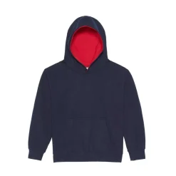 AWDIS JH03J - Sweat enfant capuche contrastée