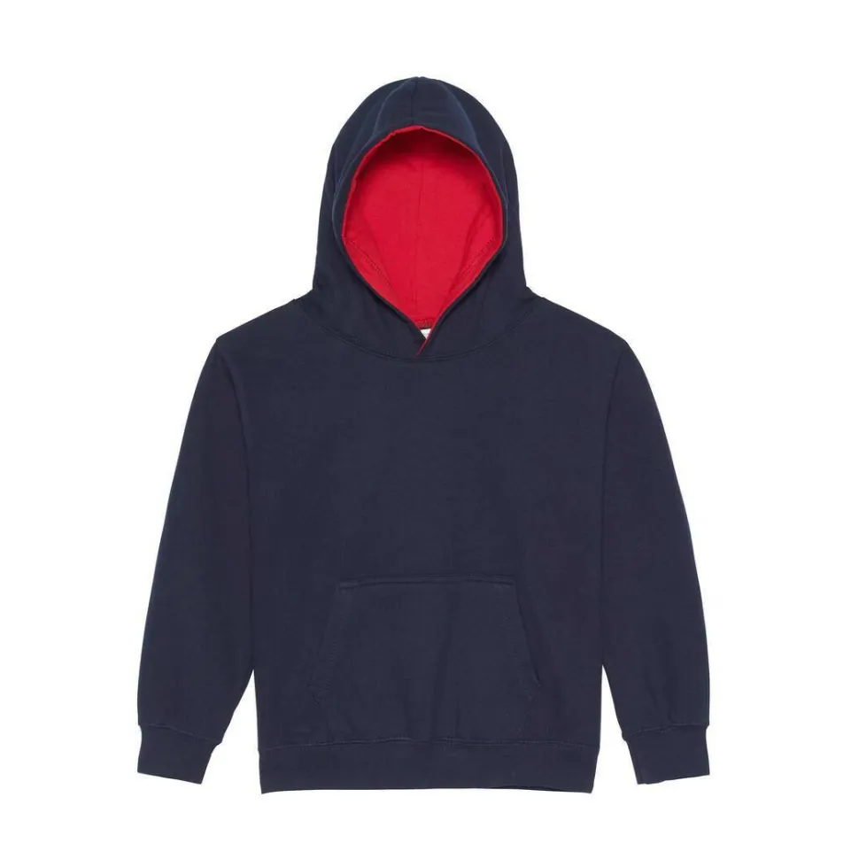 AWDIS JH03J - Sweat enfant capuche contrastée