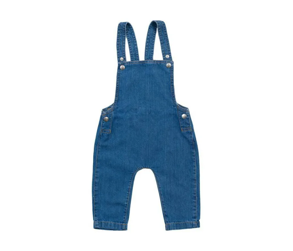 BABYBUGZ BZ056 - Salopette Bébé en Denim Bio Confortable