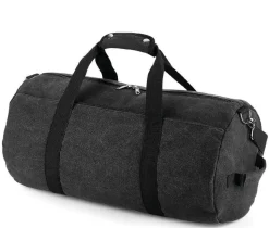 Bag Base BG655 - Sac polochon en toile Vintage