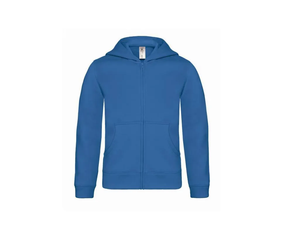 B&C BC504 - Sweat capuche zippé enfant
