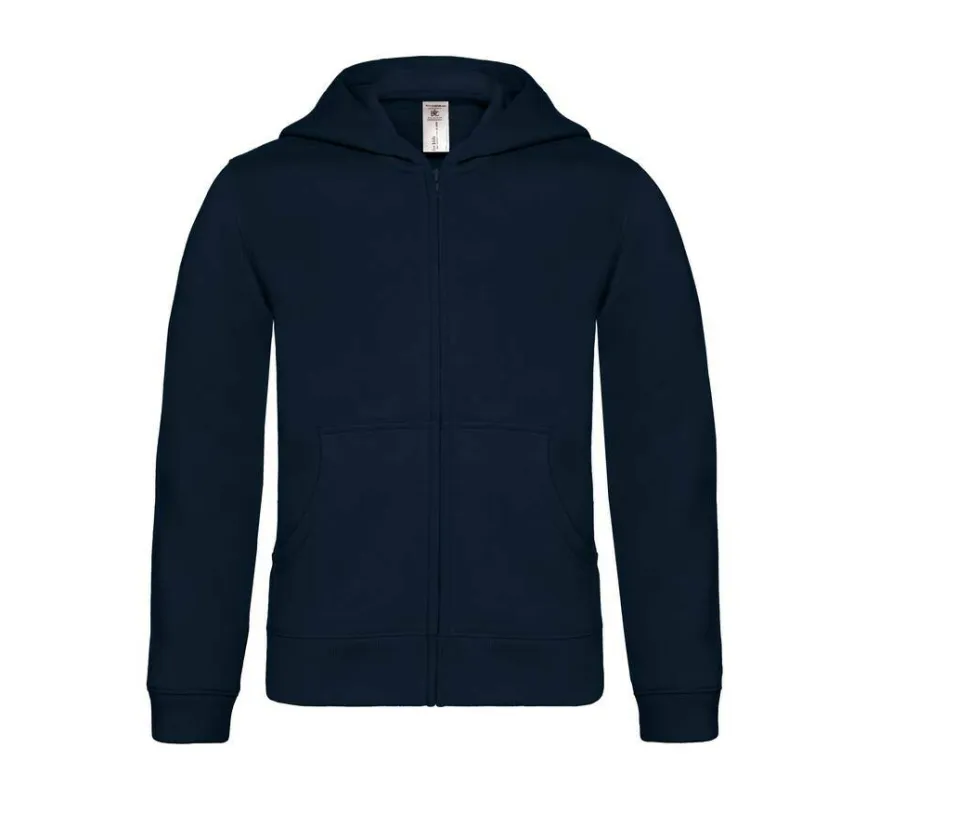 B&C BC504 - Sweat capuche zippé enfant
