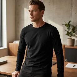 B&C BC070 - Tee-Shirt Coton Bio Homme Manches Longues