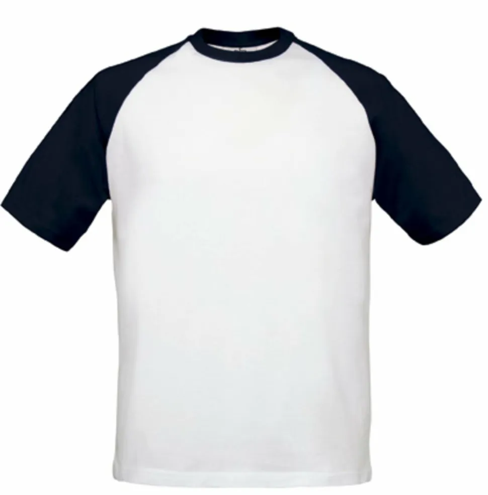 B&C BC230 - T-Shirt Baseball Manches Raglan Contrastées