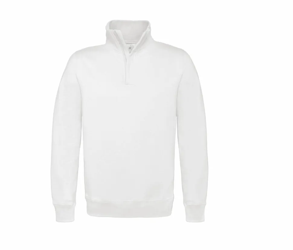 B&C BCID4 - Sweatshirt Col Zippé Homme