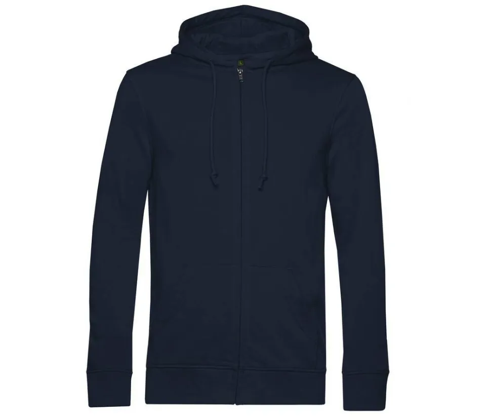B&C BCU35B - Sweat capuche zippé organique