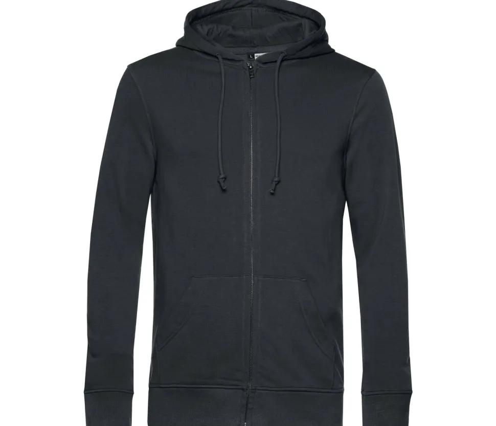 B&C BCU35B - Sweat capuche zippé organique
