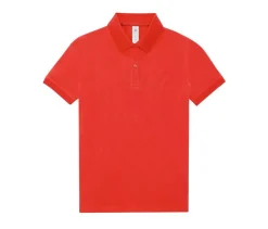 B&C BCW461 - Polo Femme Élégant en Coton Pré-Rétréci