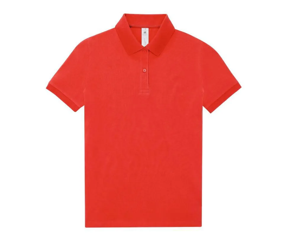 B&C BCW461 - Polo Femme Élégant en Coton Pré-Rétréci
