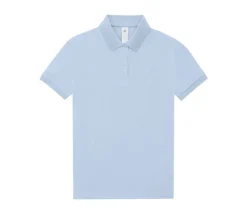 B&C BCW461 - Polo Femme Élégant en Coton Pré-Rétréci