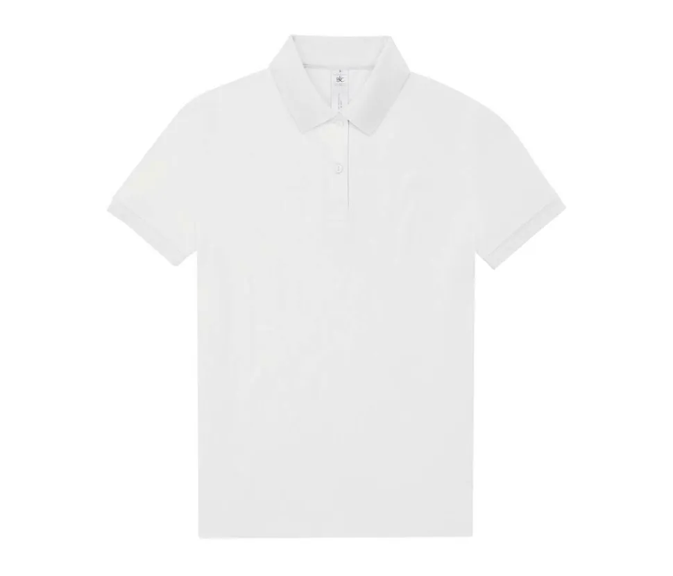 B&C BCW461 - Polo Femme Élégant en Coton Pré-Rétréci