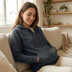 B&C BCW36B - Sweat capuche zippé organique femme