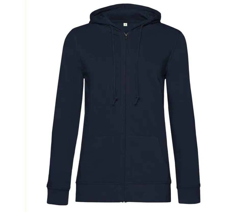 B&C BCW36B - Sweat capuche zippé organique femme