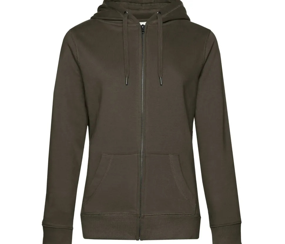 B&C BCW03Q - Sweat Capuche zippé QUEEN