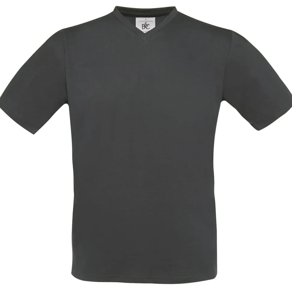 B&C Collection BA108 - T-shirt Col V Double Épaisseur Confort