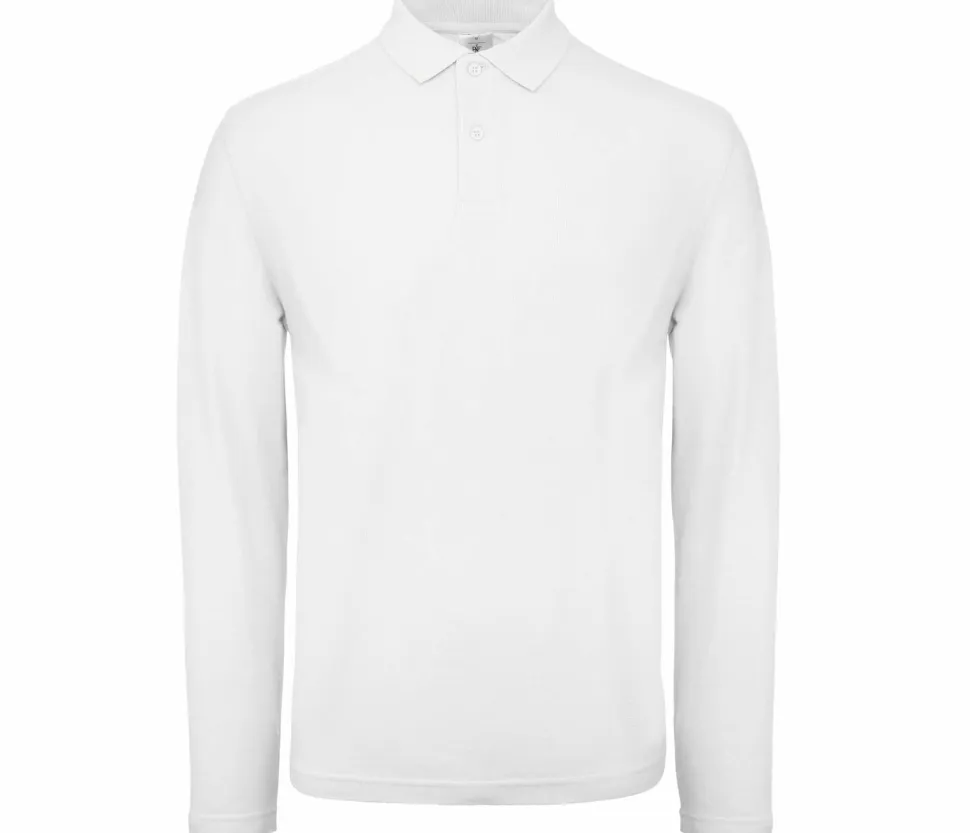 B&C ID1LS - Polo Homme Manches Longues