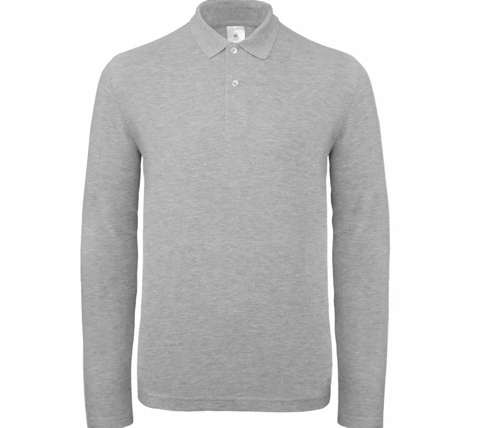 B&C ID1LS - Polo Homme Manches Longues