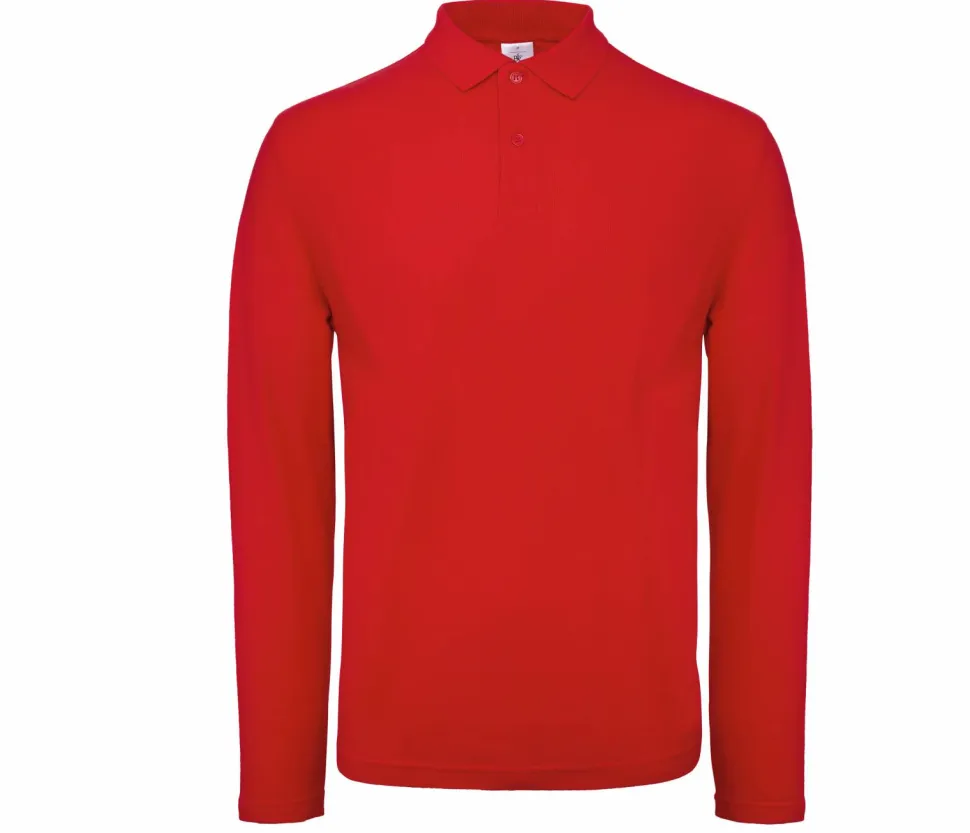 B&C ID1LS - Polo Homme Manches Longues