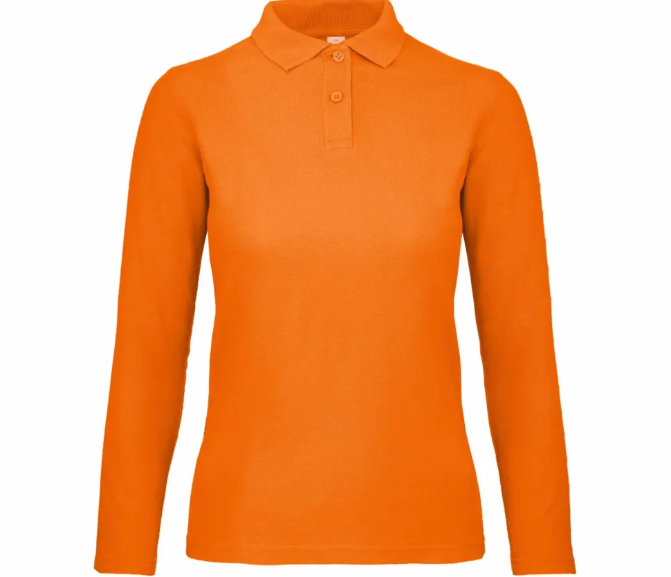 B&C ID1LW - Polo Manches Longues Femme