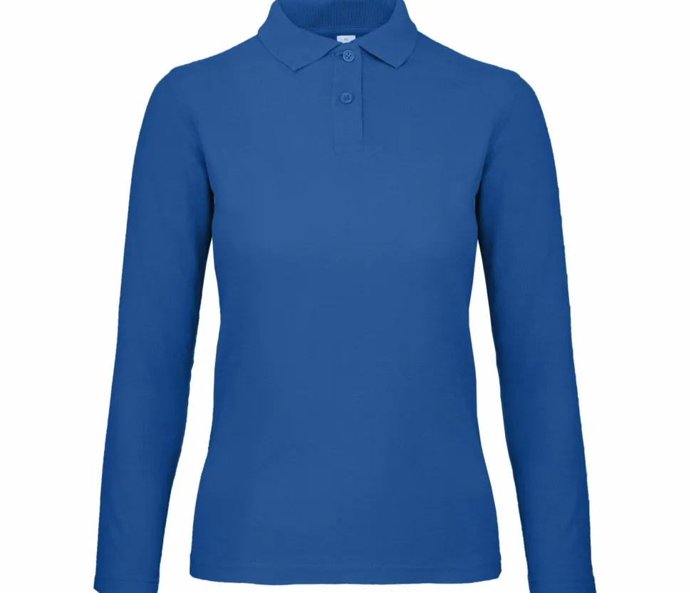 B&C ID1LW - Polo Manches Longues Femme