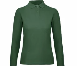 B&C ID1LW - Polo Manches Longues Femme